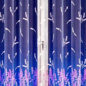 Perdea finisată din jacard MARIANA VIOLET 350 x 160 cm