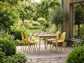 Scaun bucatarie OSAKA plastic, mustar