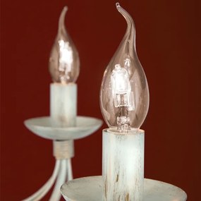 Lustră pe lanț Orion LU 1531/8 VELA 8xE14/40W/230V alb/auriu/patină