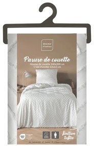 Lenjerie de pat albă din microfibră pentru pat de o persoană 140x200 cm Heltie – douceur d'intérieur