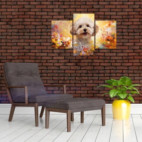 Tablou - Câine fericit (90x60 cm)