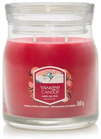 Yankee Candle lumânare parfumată Signature în pahar mediu Santa On Skis, 368 g, S