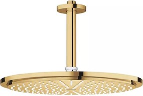 Palarie si brat de dus Grohe Rainshower Cosmopolitan 310 auriu lucios Cool Sunrise 1 functie montaj tavan