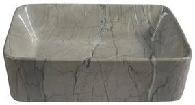 Sapho - Lavoar pentru blat DALMA, 47,5 x 37,5 cm, ceramică/gri