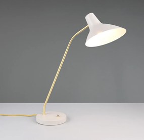 Veioză aurie/fildeș cu structură flexibilă (înălțime 54 cm) Traveller – Trio