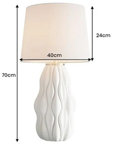 Veioza, Lampa de masa din ceramica ELEGANCIA 70cm