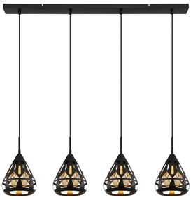 Lustră pe cablu Globo 15889-4H HASSAN 4xE27/40W/230V