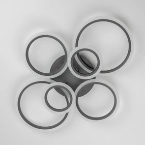 Lustră LED dimabilă aplicată Brilagi ORBITS LED/85W/230V 3000-6500K antracit + telecomandă