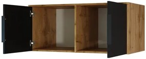 Suprastructură dulap Lenona Lux D2 (Stejar wotan + Negru) . 1104480