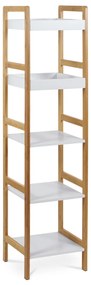 Raft din bambus cu 5 rafturi, 128 cm