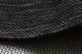 Covor, traversa SISAL SION A5165A Melanj țesute plate negru