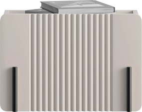 Noptieră Malmi 45 cm cu sertar - cașmir / negru