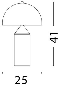 Veioza/Lampa de masa decorativa BOLT negru