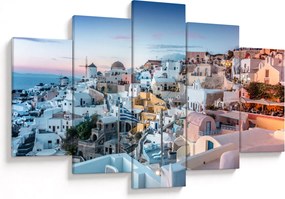 Tablou - Amurg în Santorini (150x105 cm)