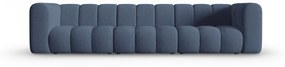 Canapea Lupine cu 3 locuri si tapiterie din tesatura structurala, albastru