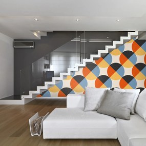 Tapet - Abstracție geometrică colorată II.