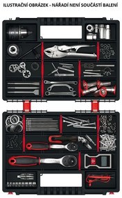 Organizator cu două cutii 34,4 × 24,9 × 10 cm, separatoare, gri