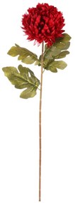 Crizantema roșie - floare artificială tăiată, 73cm