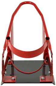 HOMCOM Suport Frontal Metalic pentru Motociclete, Capacitate 450 kg, cu Secțiuni Pre-găurite, 27.5x51-69x34 cm, Negru | Aosom Romania