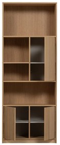 Bibliotecă modulară în culoare naturală cu aspect de lemn de stejar 157x199 cm Modulair – vtwonen
