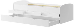 Pat pentru copii 90 cm Nilac 01 (Alb). 1068206