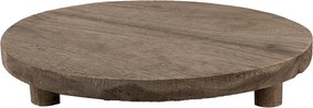 Suport din lemn, pentru plante si decoratiuni Ø33x6 cm