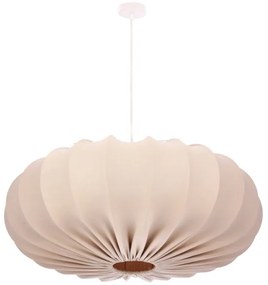 Candelabru suspendat pe cablu CAFEE, 1 x E27, 40W, 230V, Ø 66 cm, bej