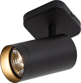 Plafonieră modernă neagră GU10 70mm - Jeana Luxe