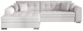 Expedo Colțar extensibil PALERMO, 294x80x196, soft017white, stânga