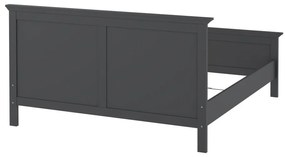 Pat matrimonial gri 160x200 cm Paris – Tvilum