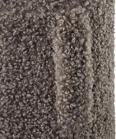 Taburet maro închis cu tapițerie din țesătură bouclé Teddy – Blomus