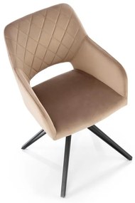 Scaun rotativ K535 velvet bej