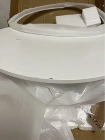 OFERTA Masa rotunda alba pentru dining KAMI 60x60 cm II. calitate