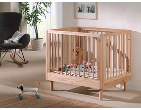 Țarc pentru copii în culoare naturală din lemn de stejar 95x75 cm Forrest – Vipack