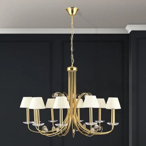 Candelabru stil clasic cu cristal K9 ARIANE 10L auriu
