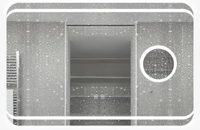 Oglinda Baie cu Led, 90X60 Cm, Functie dezaburire, Esn41, Oglinda Mica Lupa Cosmetica