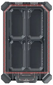 Organizator C, 36,8 cm, inaltime cu cutii, negru