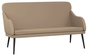 351435 vidaXL Bancă, cappuccino, 110x76x80 cm, piele ecologică