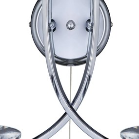 Aplica de perete moderna design cromat Ascona 4162-2CC SRT