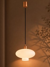 Lustra/pendul design decorativ TRESCO cupru/opal