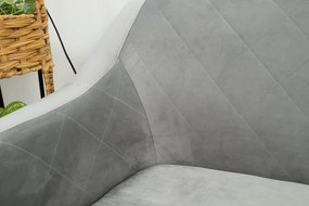Canapea de 2 locuri gri CORANTI VELVET
