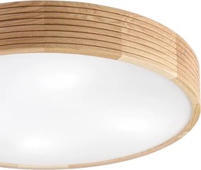 Brilagi - Plafonieră LED CARVALHO MODERN 4xE27/60W/230V stejar diam. 57,5 cm