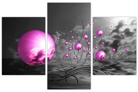 Tabloul bilelor roz (90x60 cm)