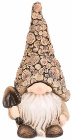 Decorațiune de grădină Pitic cu lopată, 11 x 9 x 21 cm , polyresin