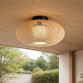 Plafonieră Japandi din bambus 42cm IP44 - Moana