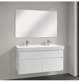 Set mobilier 95.4cm Villeroy&amp;Boch Collaro Nordic Oak, cu lavoar Subway 2.0 si oglinda 100cm, C011L0VJ+7175A101+A3101000