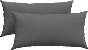 vidaXL Perne pentru canapea 2 pcs Gri închis 80 x 40 cm țesătură