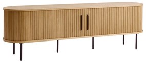 Comodă TV cu aspect de lemn de stejar 56x180 cm Nola – Unique Furniture