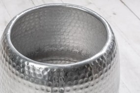 Masuta auxiliara design unicat Orient 36cm argintiu