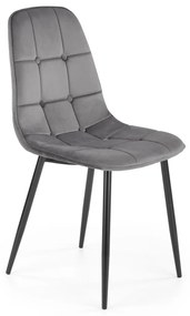 Scaun K417 velvet gri